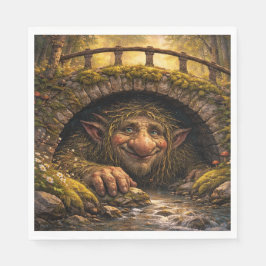 Guardanapo De Papel Norwegian Troll Hiding Under Bridge, Napkins
