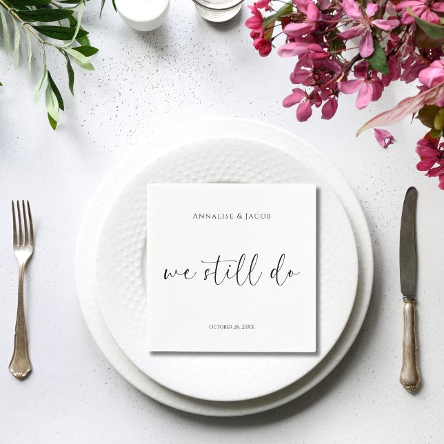 Guardanapo De Papel Nós ainda fazemos coquetel de renovação do Vow Pre (Criador carregado)