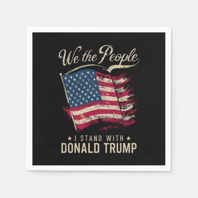 Guardanapo De Papel Nós As Pessoas Que Eu Tenho Com Donald Trump Vinta (Frente)