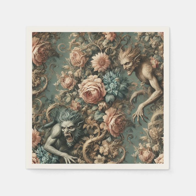 Guardanapo De Papel Nós Assassinamos esta noite - Vitoriano Gótico (Frente)