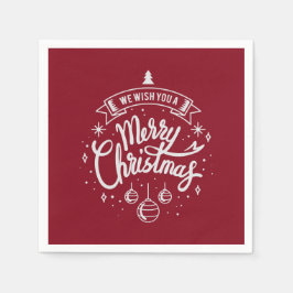 Guardanapo De Papel Nós Desejamos um Feliz Natal