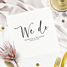 Guardanapo De Papel Nós Fazemos Caligrafia Moderna para Casamento