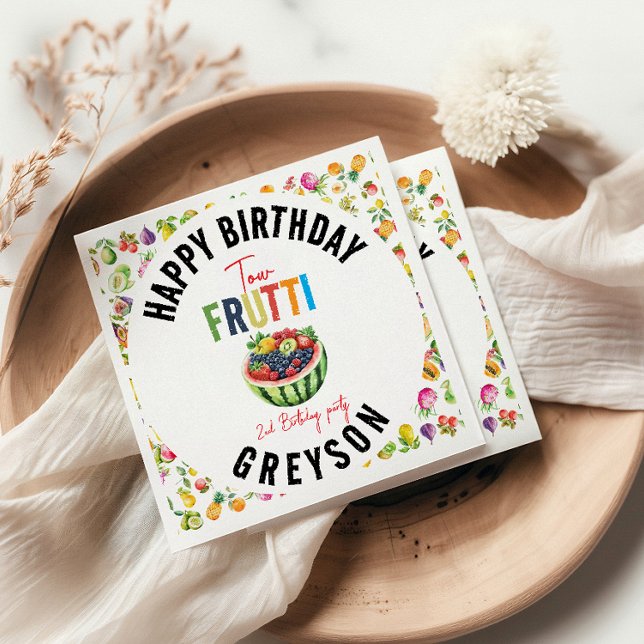 Guardanapo De Papel Nossa festinha de segundo aniversário (Criador carregado)