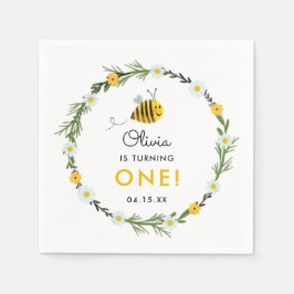 Guardanapo De Papel Nossa Pequena Abelha De Mel Primeira Festa de aniv