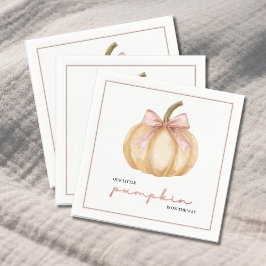 Guardanapo De Papel Nossa Pequena Abóbora no Caminho Chá de fraldas