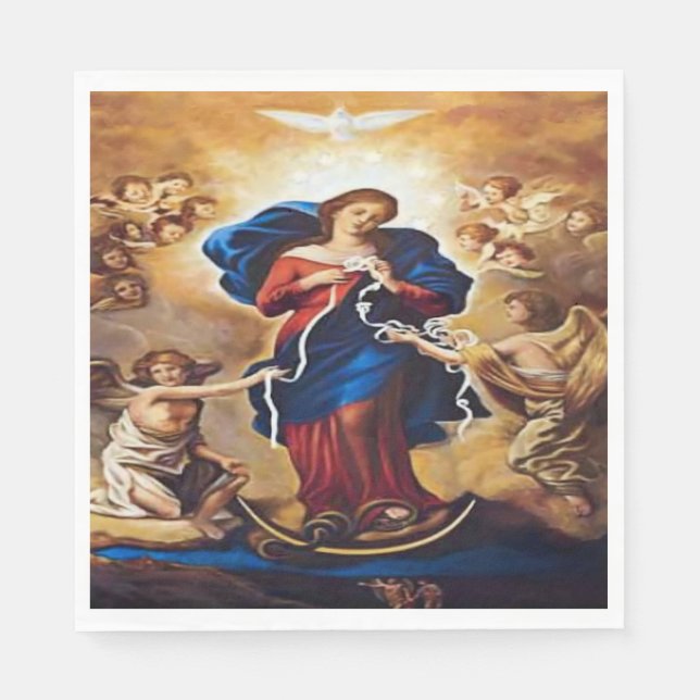 Guardanapo De Papel Nossa Senhora Undoer of Knots (Frente)