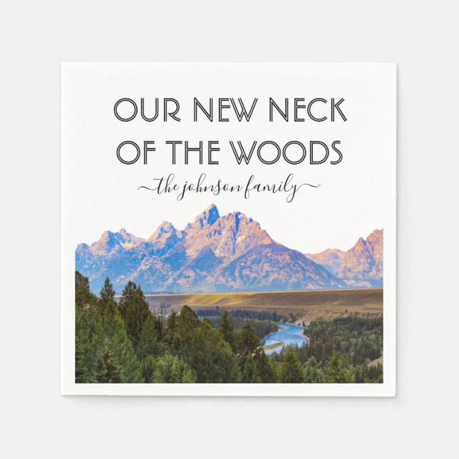 Guardanapo De Papel Nosso Novo Pescoço do Partido do Aquecimento Domés (Frente)