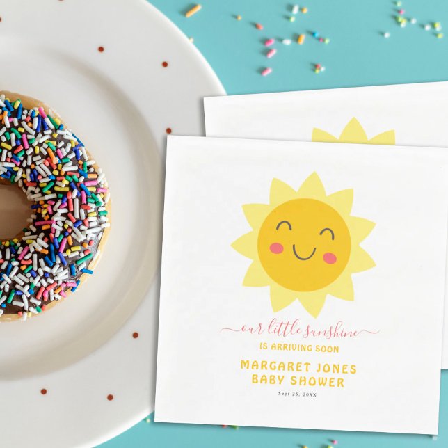 Guardanapo De Papel Nosso Pequeno Papel de Chá de fraldas Sol Sorriden (Criador carregado)