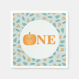 Guardanapo De Papel Nosso Pequeno primeiro aniversario de Abóbora