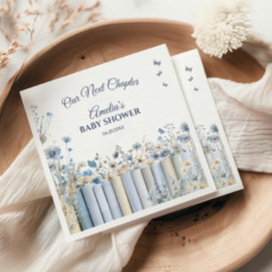 Guardanapo De Papel Nosso Próximo Capítulo Suave Florir Literário Azul