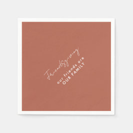 Guardanapo De Papel Nossos Amigos são nossa canela de amizade familiar