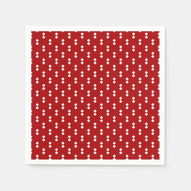 Guardanapo De Papel Nostalgic Christmas Script Patterno Paper Napkin (Frente)