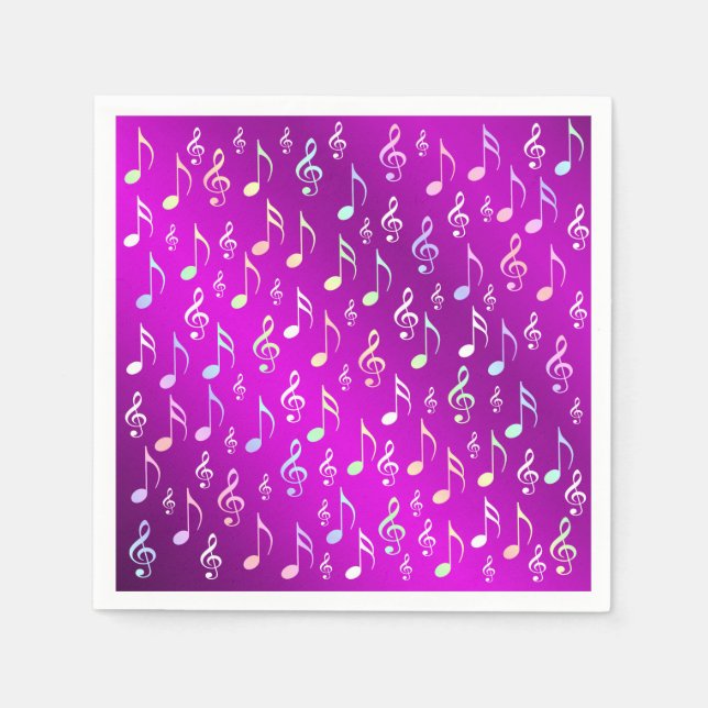 Guardanapo De Papel nota, música, metal, partituras, banda, clf, (Frente)