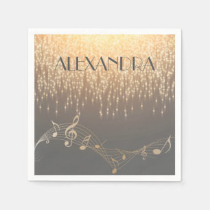 Guardanapo De Papel Nota musical Confetti Sparkle de luxo