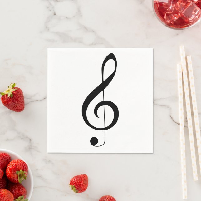 Guardanapo De Papel Nota Musical de Limpeza Tripla, (Insitu)
