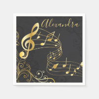 Nota musical design de luxo