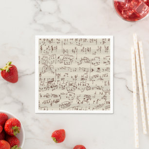 Guardanapo De Papel Notas de música