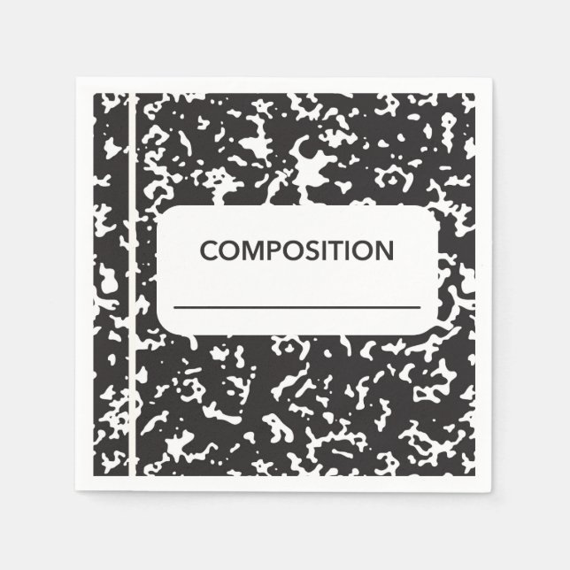 Guardanapo De Papel Notebook Back to School Composition (Frente)