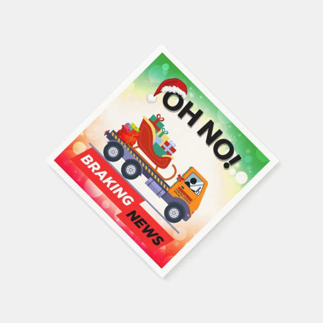 Guardanapo De Papel NOTÍCIAS DE TRAVAGEM - Retorno da Entrega dos Papa (Canto)