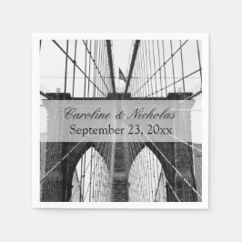 Guardanapo De Papel Nova Iorque Brooklyn Bridge Wedding