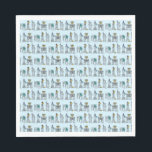 Guardanapo De Papel Nova Iorque NYC Hanukkah - Arquitetura de marcos<br><div class="desc">Design apresenta uma ilustração original de caneta e tinta de vários marcos Nova Iorque, incluindo a Estátua da Liberdade, o Washington Square Arch e a Ponte do Brooklyn, "vestida" para a temporada de festas. Ideal para celebrar Hanukkah e as férias judaicas. Este design NYC também está disponível em outros produtos....</div>