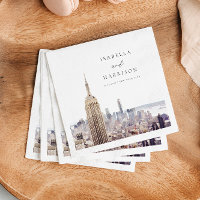 NOVA IORQUE Watercolor Skyline Wedding Paper