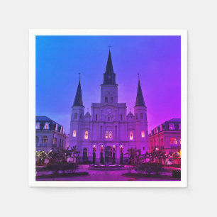 Guardanapo De Papel Nova Orleans, LA Catedral Basilica, Praça Jackson