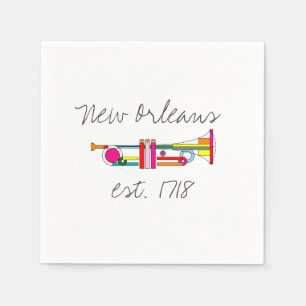 Guardanapo De Papel "Nova Orleans", Legal Trumpet de Jazz