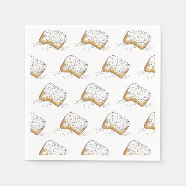 Guardanapo De Papel Nova Orleans Louisiana NOLA Sugary Beignet Paery (Frente)