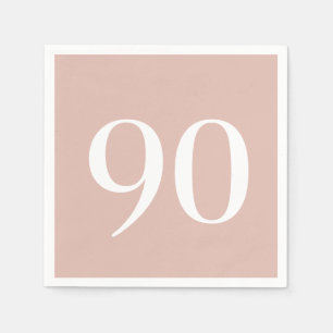 Guardanapo De Papel Nove Aniversário Blush Cocktail Napkins