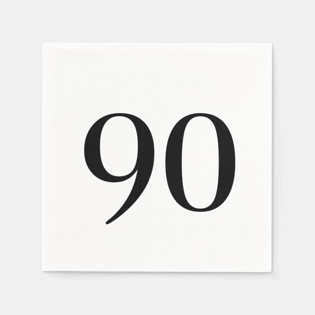 Guardanapo De Papel Nove-Décima Coquetel de Aniversário (Frente)