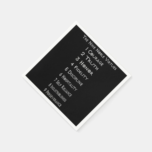 Guardanapo De Papel Nove Noble Virtude Napkins (Canto)