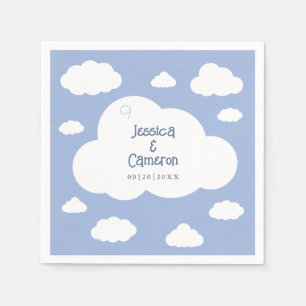 Guardanapo De Papel Nove Nuvens 9 Festa de Casamento Custom Caprichosa
