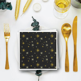 Guardanapo De Papel Novo ano moderno Dourado Na moda de padrão de este