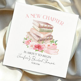 Guardanapo De Papel Novo capítulo | Chá de panela de Aquarela de Chá e