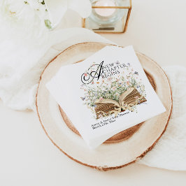 Guardanapo De Papel Novo capítulo Começa o livro Chá de fraldas de flo