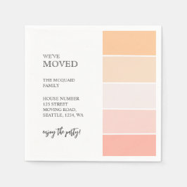 Guardanapo De Papel Novo endereço residencial - cor-de-rosa - parte do