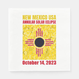Guardanapo De Papel Novo México Eclipse Annular Napkin