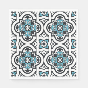 Guardanapo De Papel Núcleos azuis de azulejo portugueses