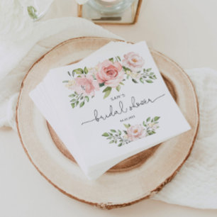 Guardanapo De Papel Núcleos de chás de panela florais cor-de-rosa