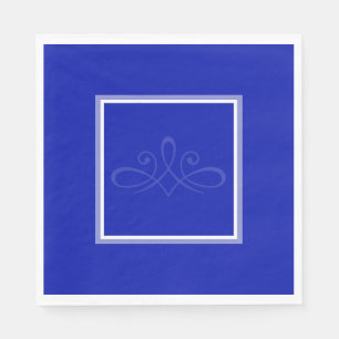 Guardanapo De Papel Núcleos de cobalto azul e branco