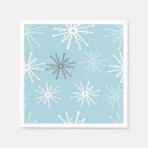 Guardanapo De Papel Núcleos de coquetéis de flocos de neve congelado