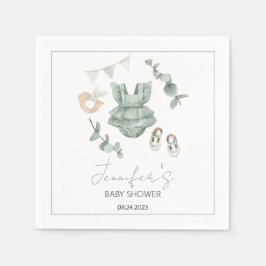 Guardanapo De Papel Núcleos de papel de chá de fraldas de bebê verde