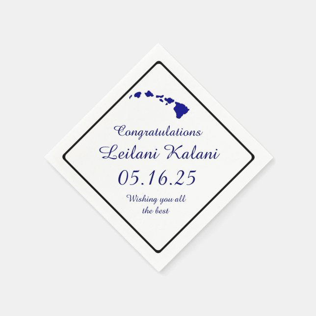 Guardanapo De Papel Núcleos de papel de graduação das ilhas do Havaí A (Canto)