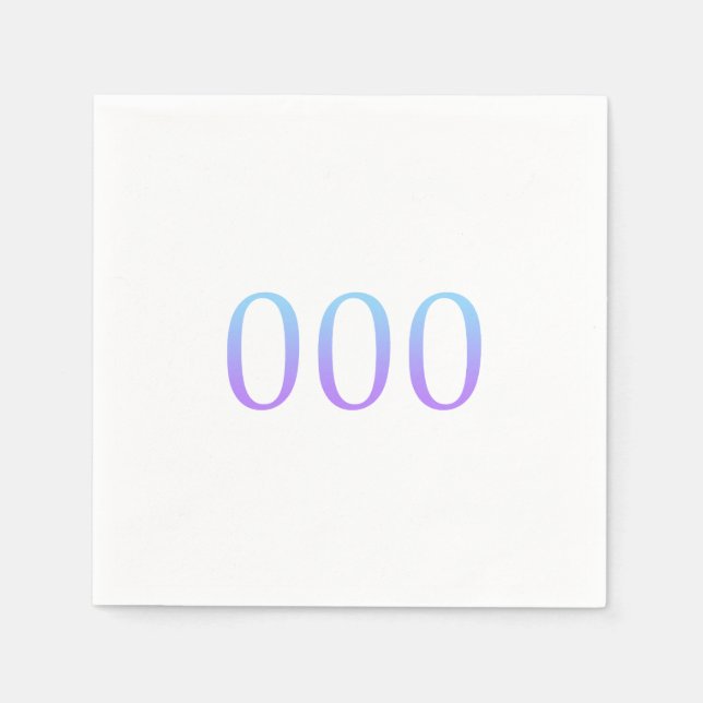 Guardanapo De Papel Número de anjo 000 - unidade (Frente)