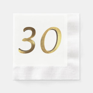 Guardanapo De Papel Número do ouro do aniversário de casamento do