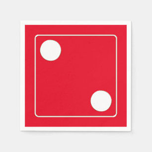 Guardanapo De Papel Números DICE de pílulas brancas 2 + seu backgr.