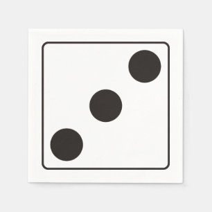 Guardanapo De Papel Números DICE de tubulações 3 + seu backgr.
