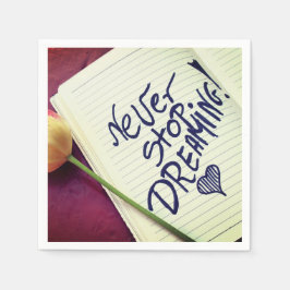 Guardanapo De Papel Nunca Desistir