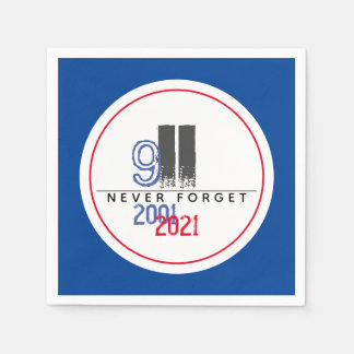 Guardanapo De Papel Nunca Esqueça o Patriótico World Trade Center do 9